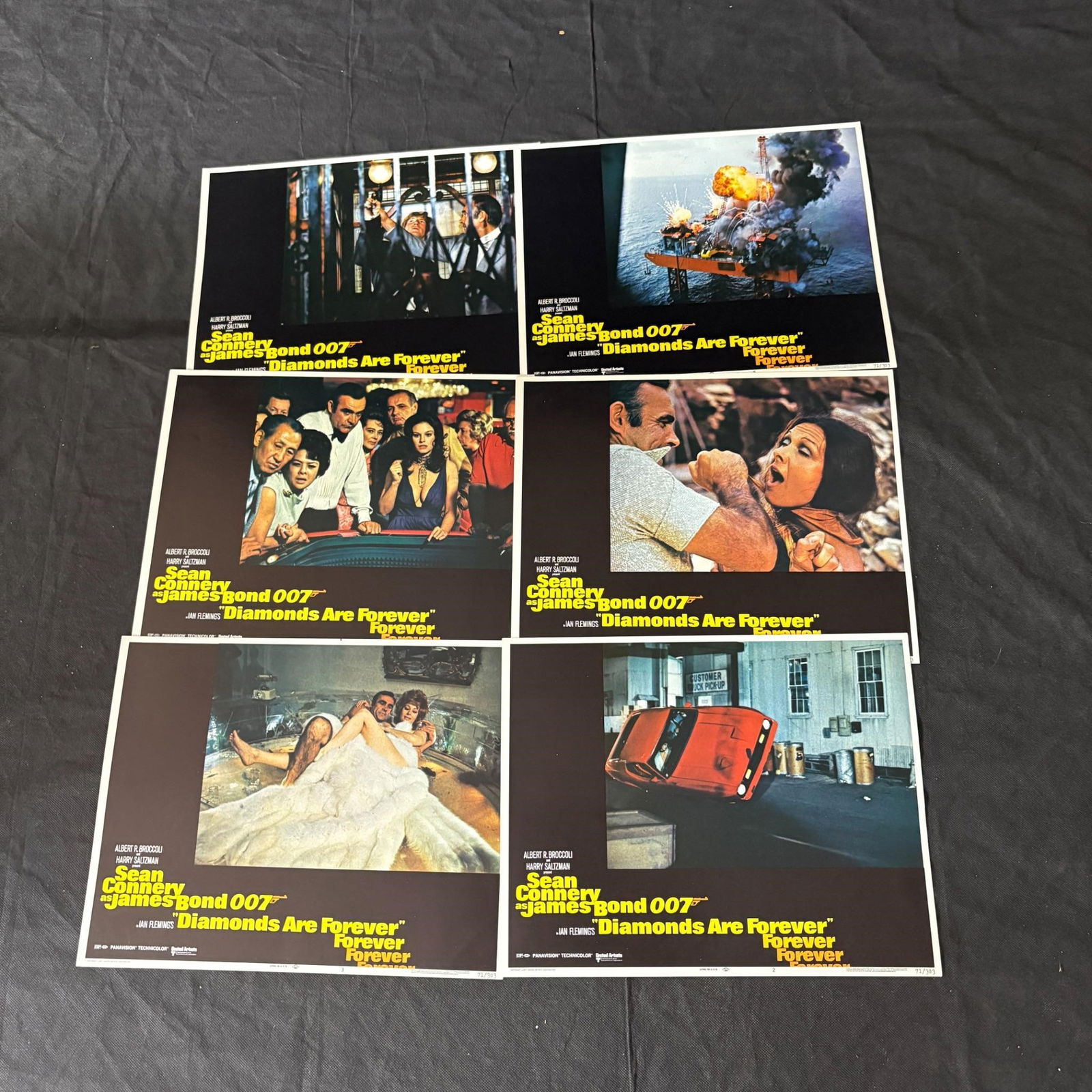Diamonds Are Forever Original 1971 Lobby Cards (1 of 2)