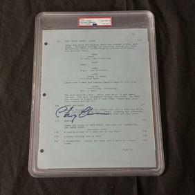 PSA 10 Chevy Chase Signed Caddyshack Script Page