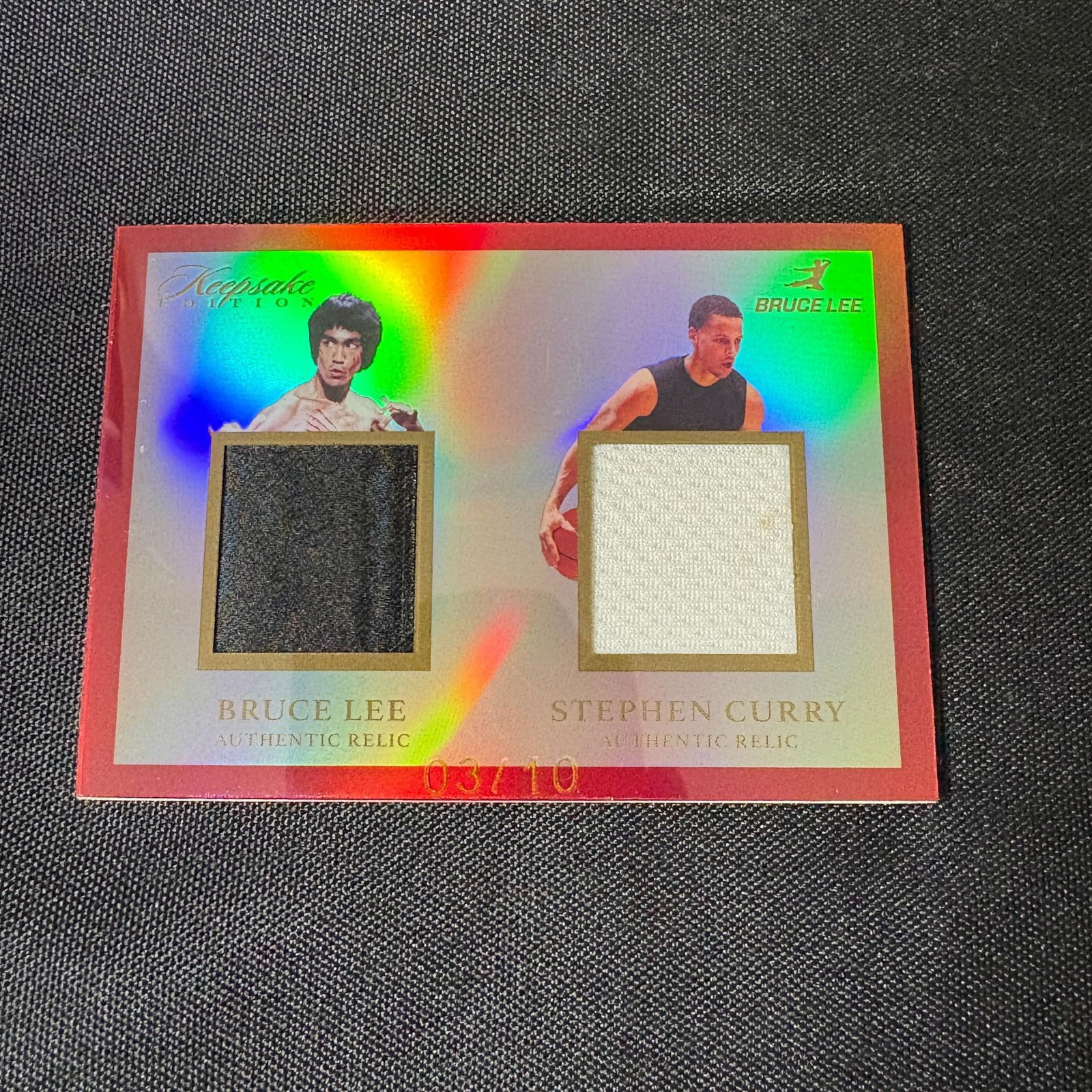 Bruce Lee, Steph Curry Double Relic #/10 (1 of 2)