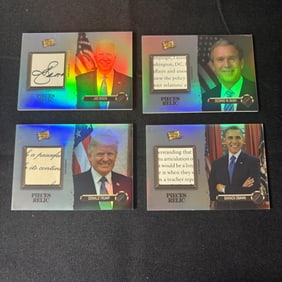 Bush, Obama, Trump, Biden Relic Cards