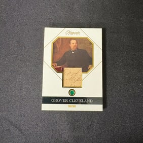 Grover Cleveland Gem Relic Card #/50 Writing