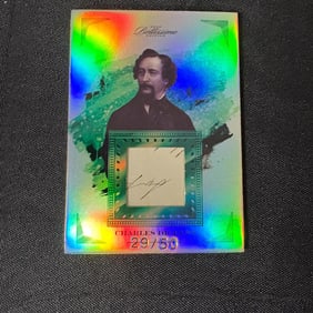Charles Dickens #/50 Relic Card, Writing