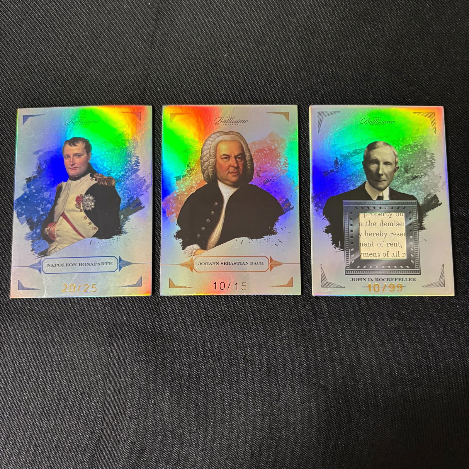 Rockefeller Relic Card, Bach #/15 + (1 of 2)