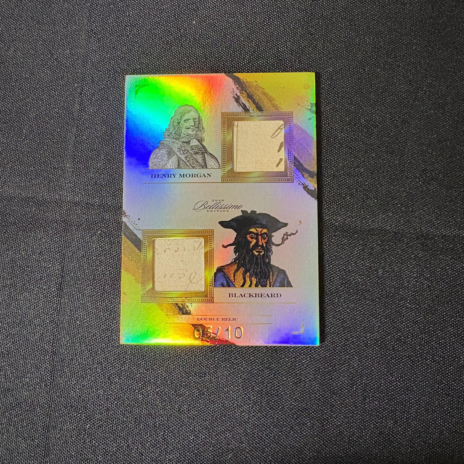 Henry Morgan, Blackbeard Double Relic #/10 Writing (1 of 2)