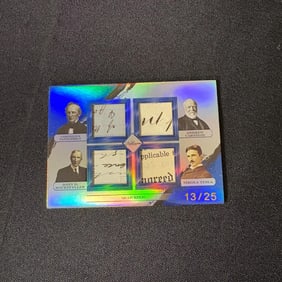 Vanderbilt, Rockefeller + Quad Relic #/25 Writing