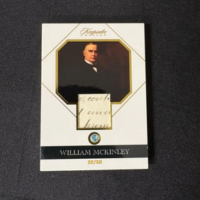 William McKinley Gem Relic Card #/50 Writing