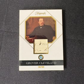 Grover Cleveland Gem Relic Card #/50 Writing
