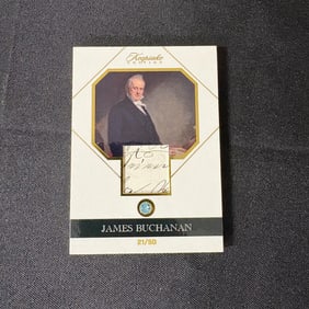 James Buchanan Gem Relic Card #/50 Writing