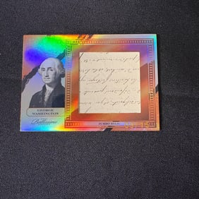 George Washington Relic Card #/15 Writing
