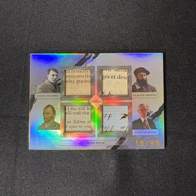 Picasso, Gogh, Monet, Warhol Quad Relic Card