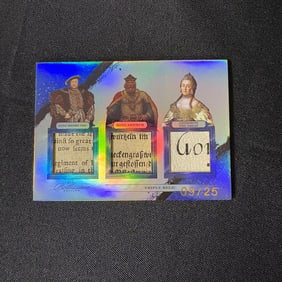 Henry, Arthur, Catherine Triple Relic Card #/25