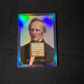 Cornelius Vanderbilt Relic Card #/10