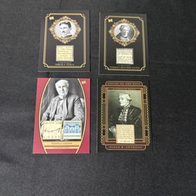 Tesla, Edison, Anthony, Stowe Relic Cards