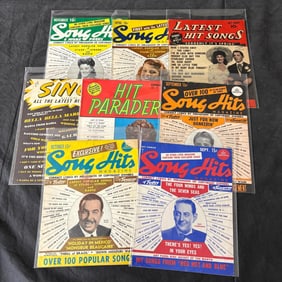 Vintage Hit Parade & Song List Magazines 1950's