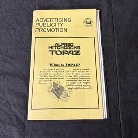 Alfred Hitchcock's Topaz Original Pressbook