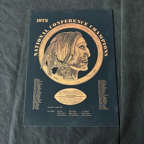 1972 Washington NFC Champion Plate
