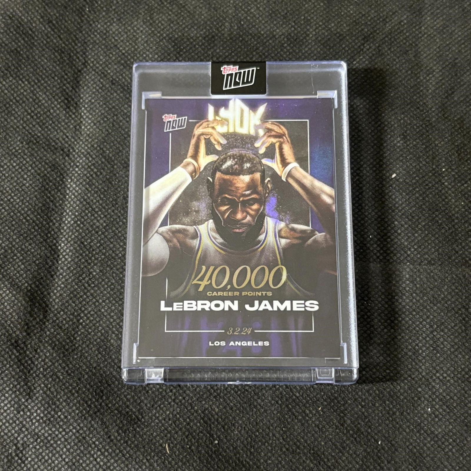 Lebron James 40K Points Topps Now (1 of 2)