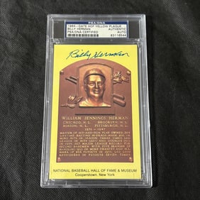 Billy Herman Auto PSA/DNA Cert