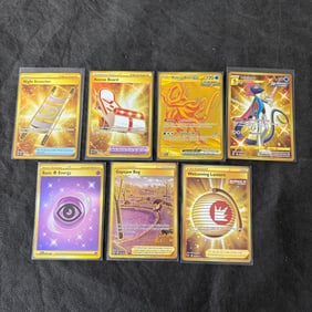 Gold Pokemon Card lot, Walking Wake EX