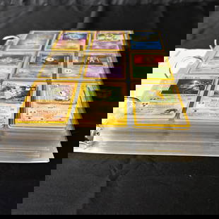 1000+ Vintage Pokemon Card Binder: Binder Filled with 1000+ Vintage Pokemon cards. Includes some first editions. Cards are from base set - neo. All items are sold as is. Please look at pictures carefully to determine what you believe a