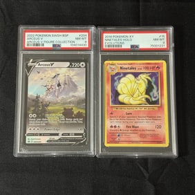 PSA 8 Arceus V Promo, Ninetales Holo