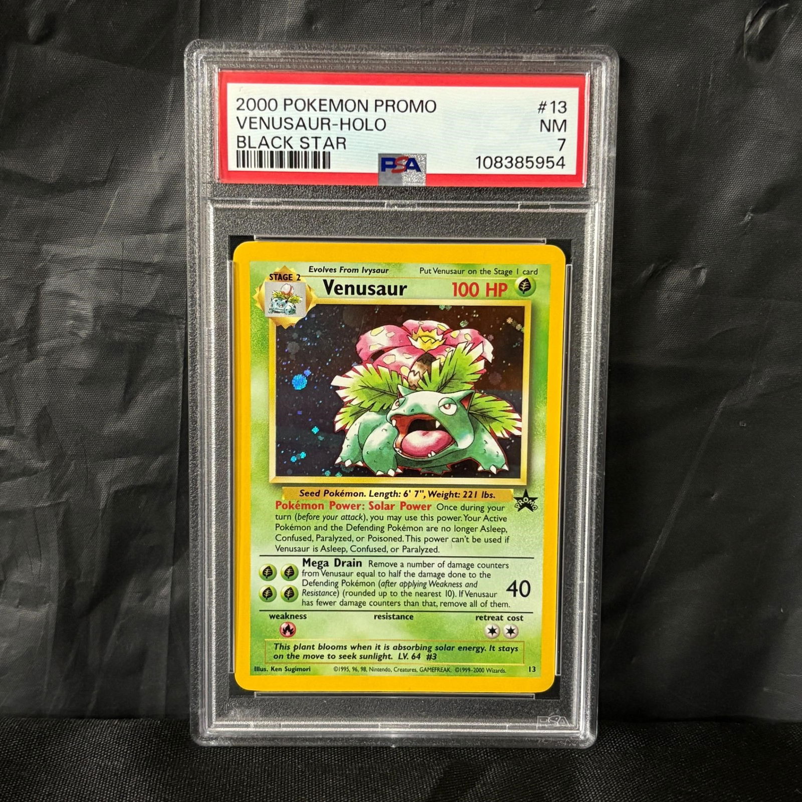 PSA 7 Venusaur Holo Black Star Promo (1 of 2)