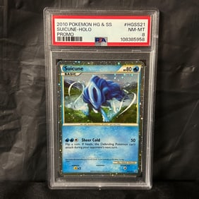 PSA 8 Suicune Holo HGSS Promo