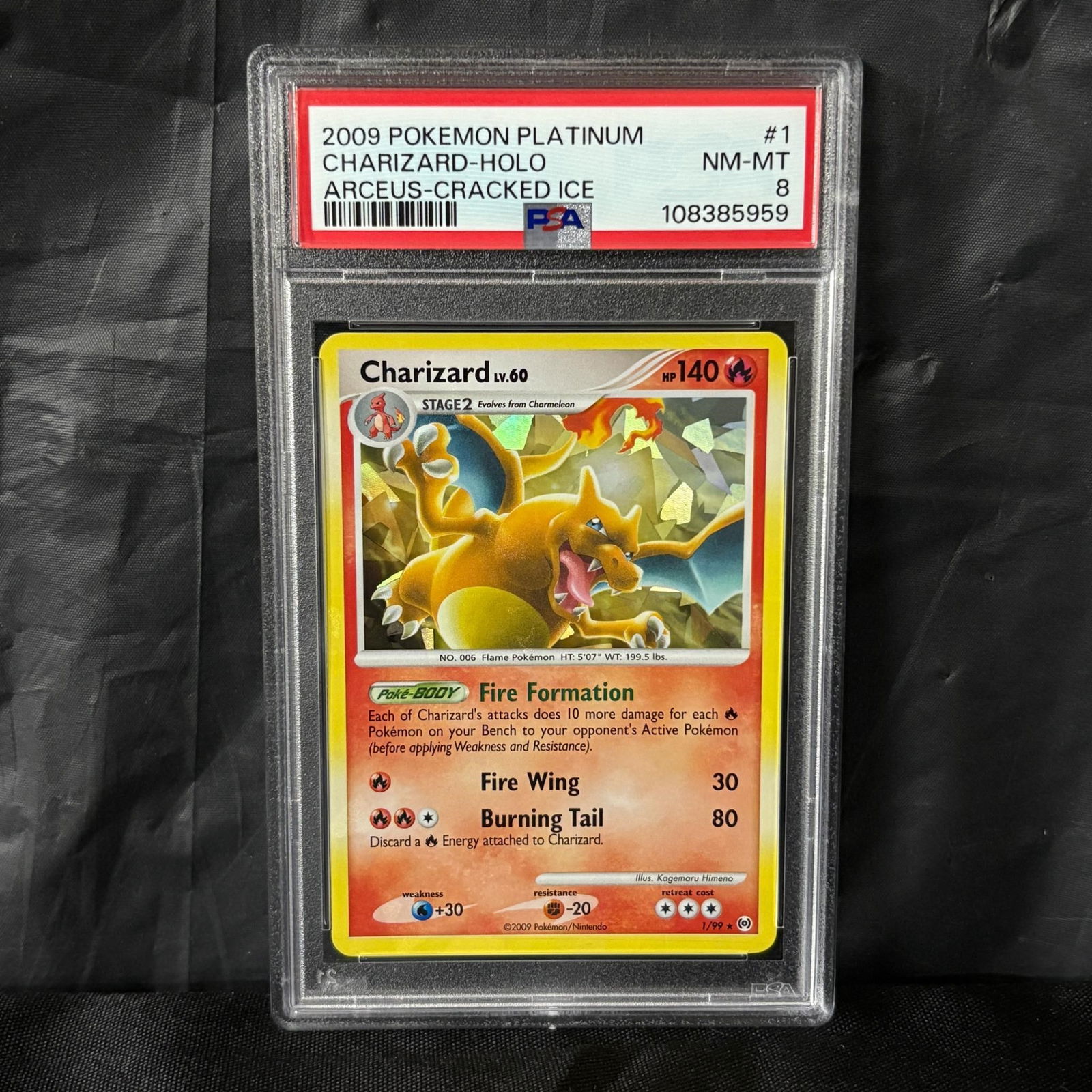 PSA 8 Charizard Cracked Ice Holo (1 of 3)