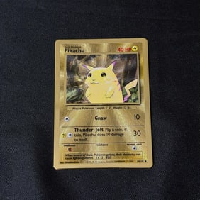 Pikachu Gold Metal Card, Ultra Prem Coll