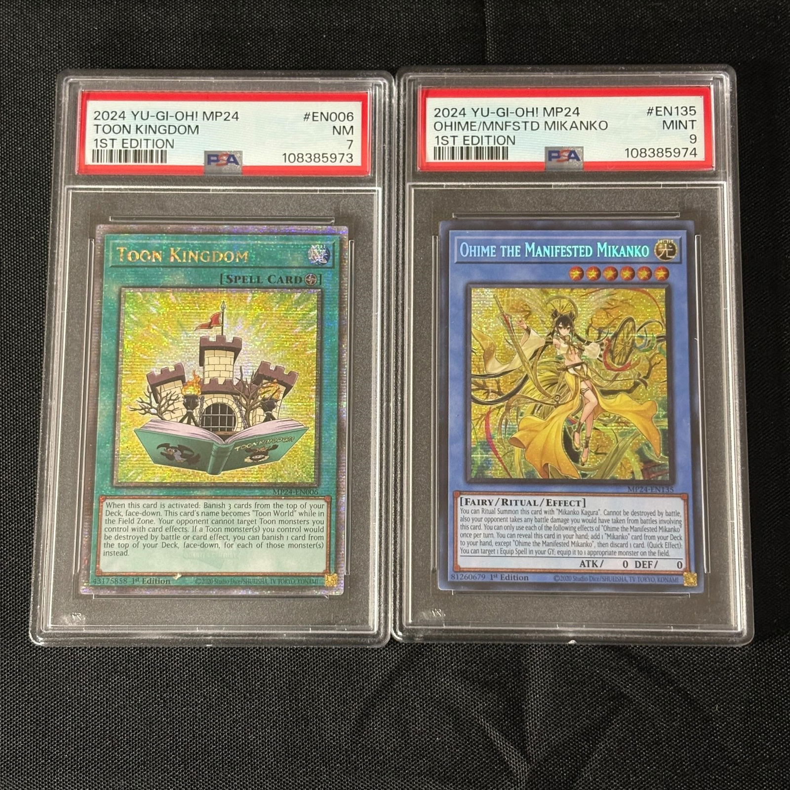 PSA Graded Yu-Gi-Oh Cards 1st Ed (1 of 2)