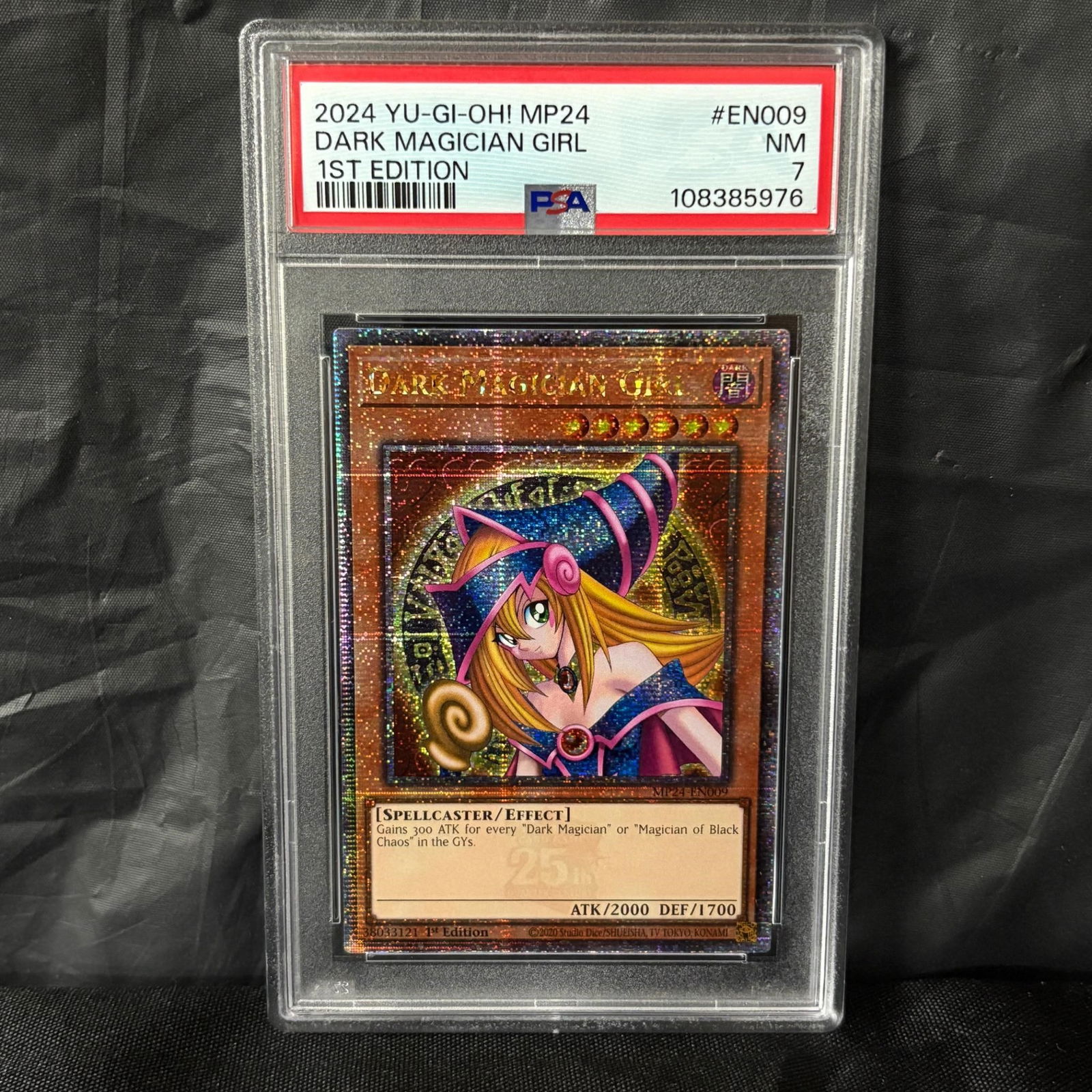 PSA 7 Dark Magician Girl 1st Ed: PSA 7 Dark Magician Girl MP24-EN009 1st Edition Yu-Gi-Oh Card. All items are sold as is. Please look at pictures carefully to determine what you believe are the condition of each lot. By choosing whic