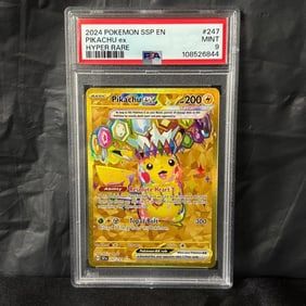 PSA 9 Pikachu EX Gold Hyper Rare