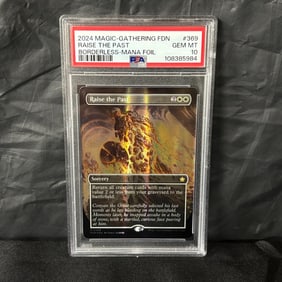 POP 6 PSA 10 Raise the Past Borderless Mana Foil