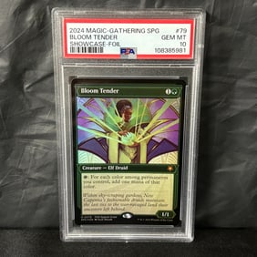 POP 6 PSA 10 Bloom Tender Showcase Foil MTG