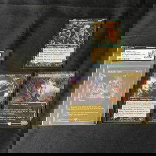 Magic the Gathering Promo Foil Card lot: Includes CGC Authentic Diabolic Tutor Secret Lair Drop Miku Foil, Fleshbag Marauder, Good-Fortune Unicorn, and Corpse Connoisseur. All items are sold as is. Please look at pictures carefully to determ