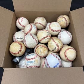 Box of Major League Baseballs, 1996 WS Ball