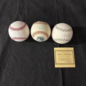Wolf, Cantu, Magadan Signed Baseballs