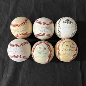 Baseballs Signed by Marlins Players