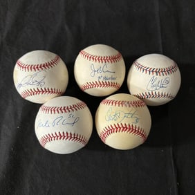 Marlins Players Signed Baseballs