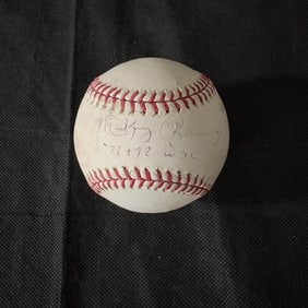 Mickey Rivers Signed Baseball