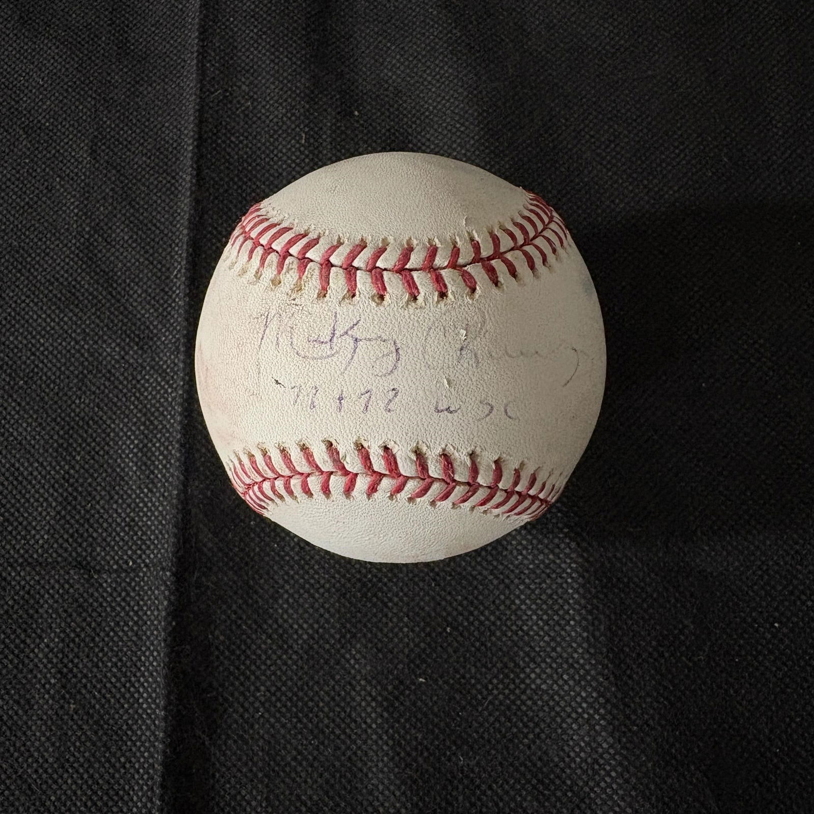 Mickey Rivers Signed Baseball (1 of 2)