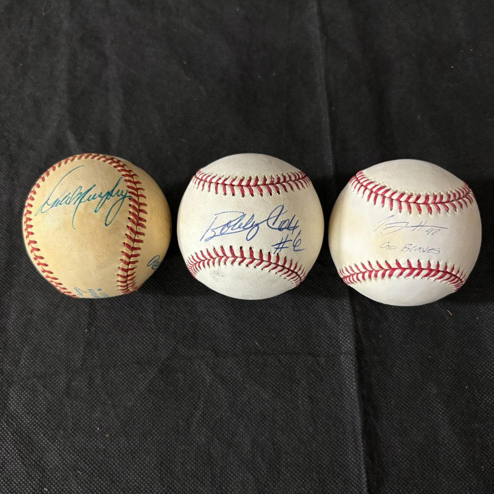 Braves Baseball Players Signed Baseballs (1 of 6)