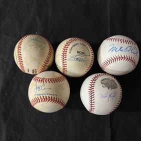 Marlins Players Signed Baseballs