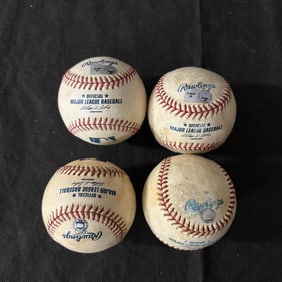 Major League Baseballs with MLB Hologram Stickers