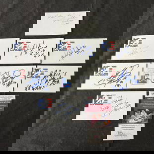 Olympic Hockey Player Autos, Jim Craig JSA COA: Lot of Olympic Hockey Player Autographs. Includes Jim Craig Auto with JSA COA. All items are sold as is. Please look at pictures carefully to determine what you believe are the condition of each lot.