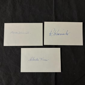1940s Baseball Player Autos, Kreevick +