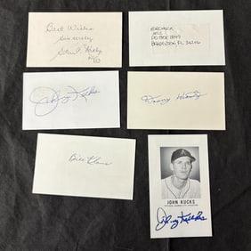 1950s Baseball Player Autos, Kravitz