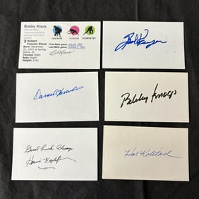 1960s Baseball Player Autos, Bobby Knoop