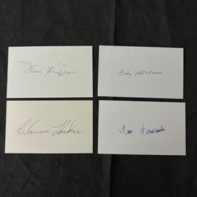 1940s Baseball Player Autographs, Higgins