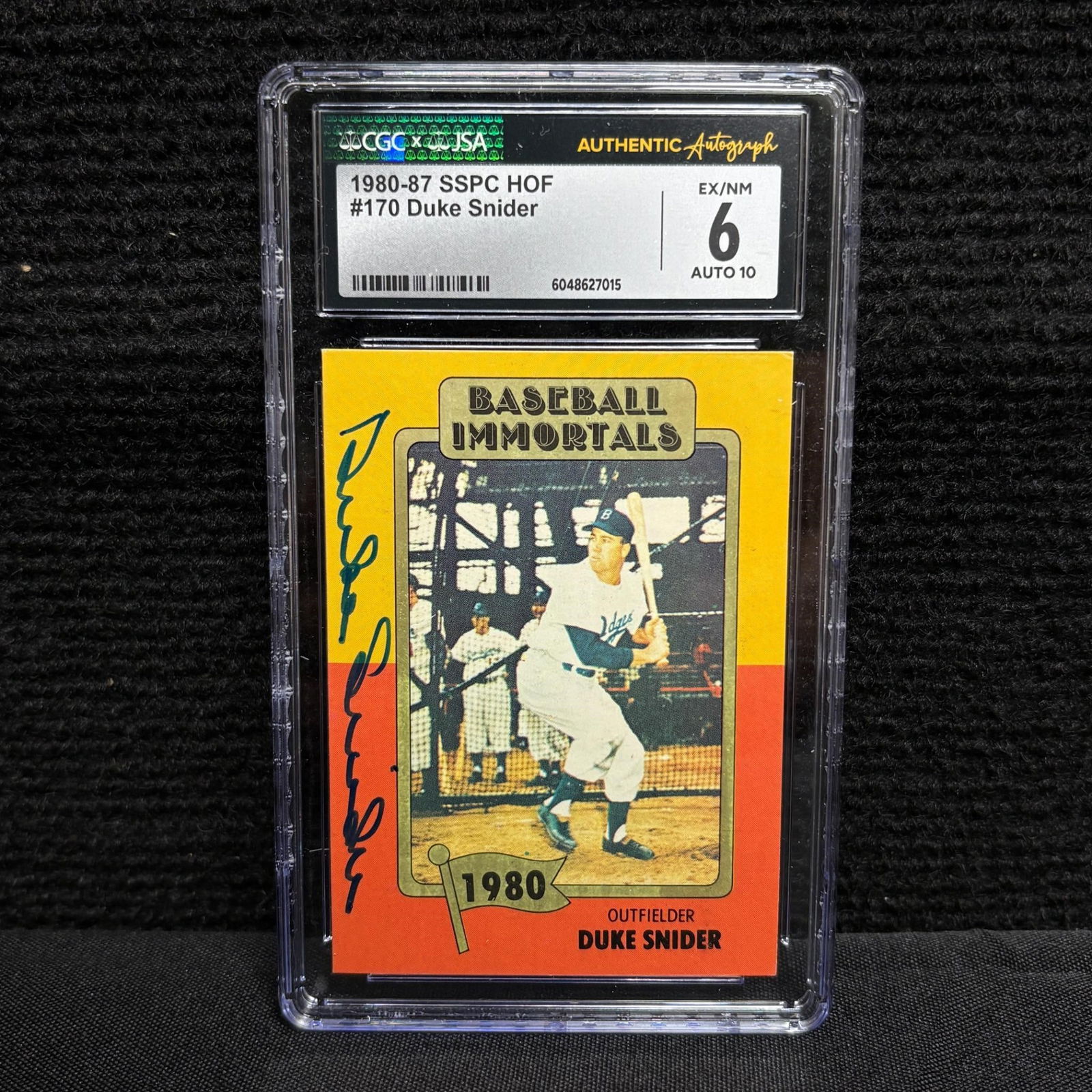 CGC/JSA Auto Graded10 Duke Snider Signed Card (1 of 2)